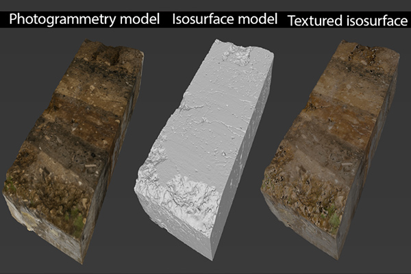 Texture trasnfer from photogrammetry to CT